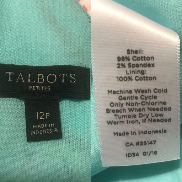 Talbots Petites Italian Bistro Dress - Picture 7 of 7